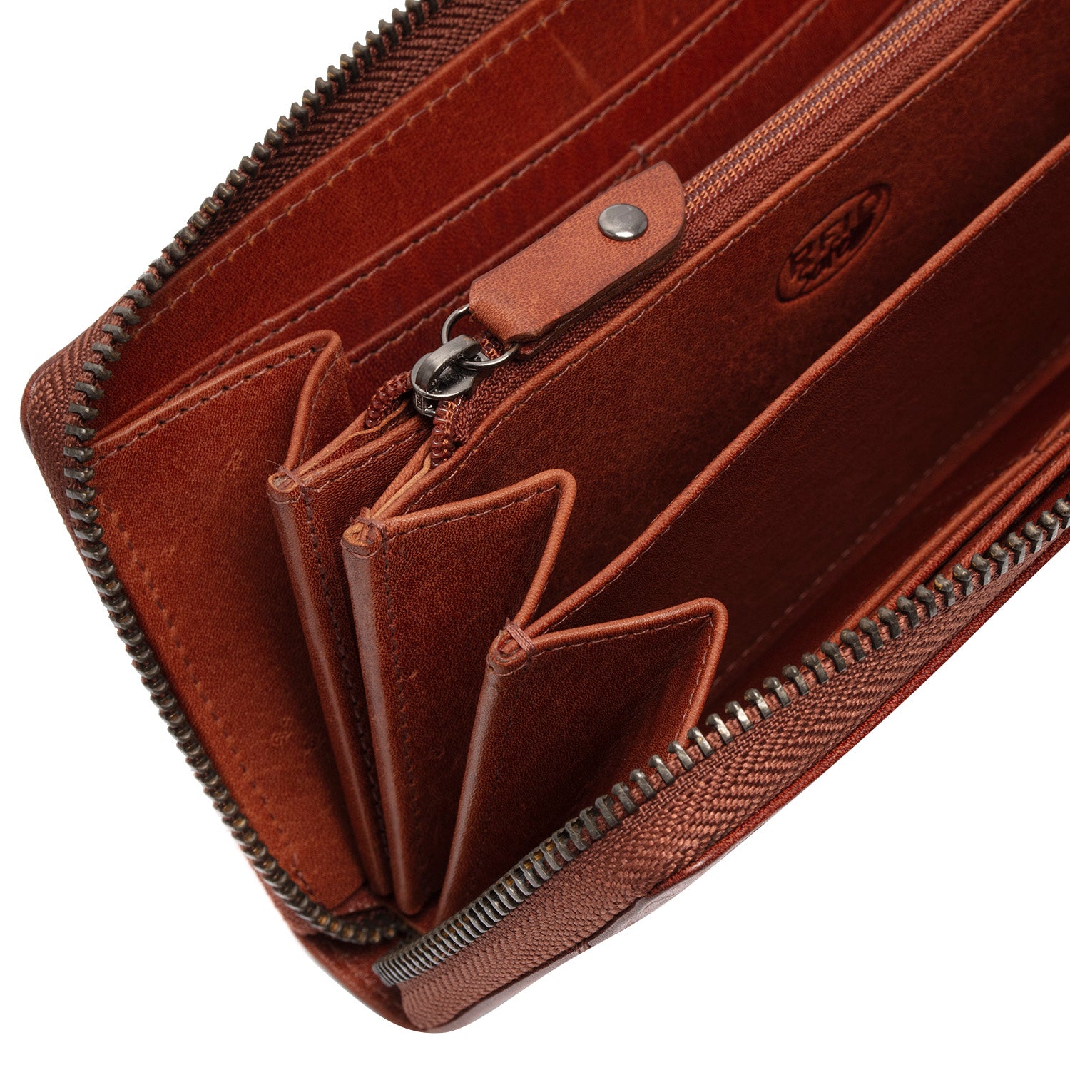 Leather Wallet Cognac Livorno