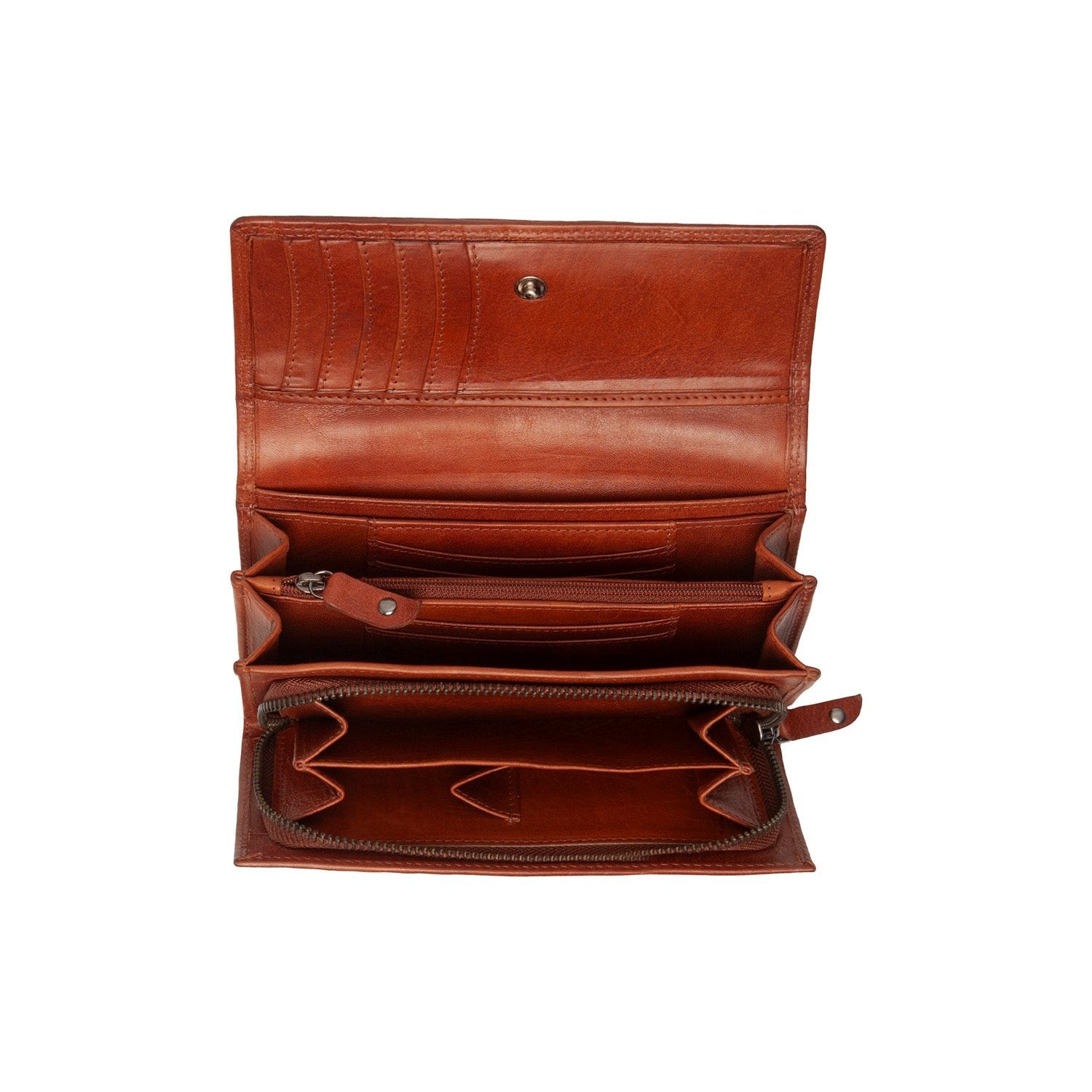 Leather Wallet Cognac Rivalto