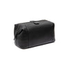 Trousse de Toilette en Cuir Noir Biassa