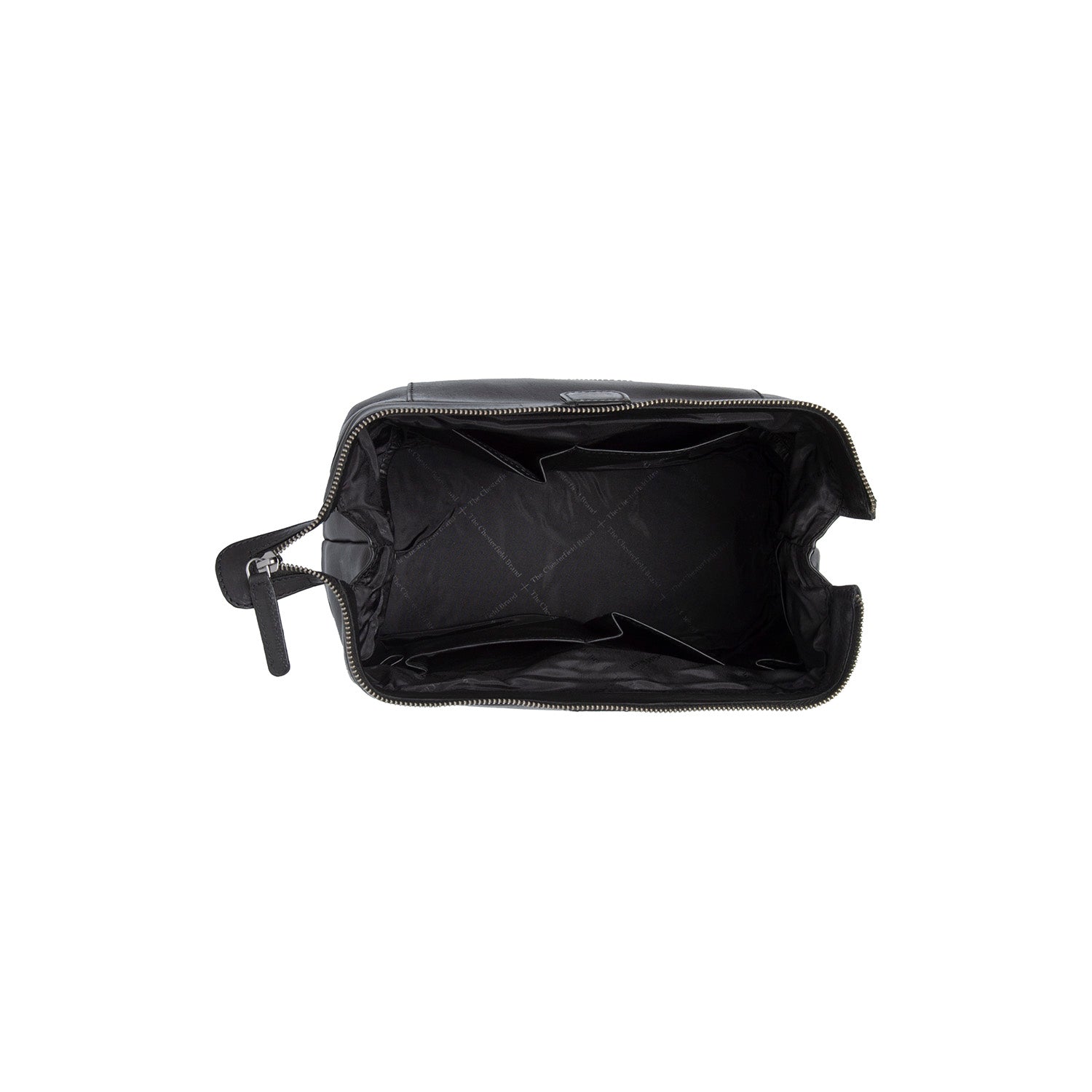 Trousse de Toilette en Cuir Noir Biassa