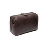 Trousse de Toilette en Cuir Marron Biassa