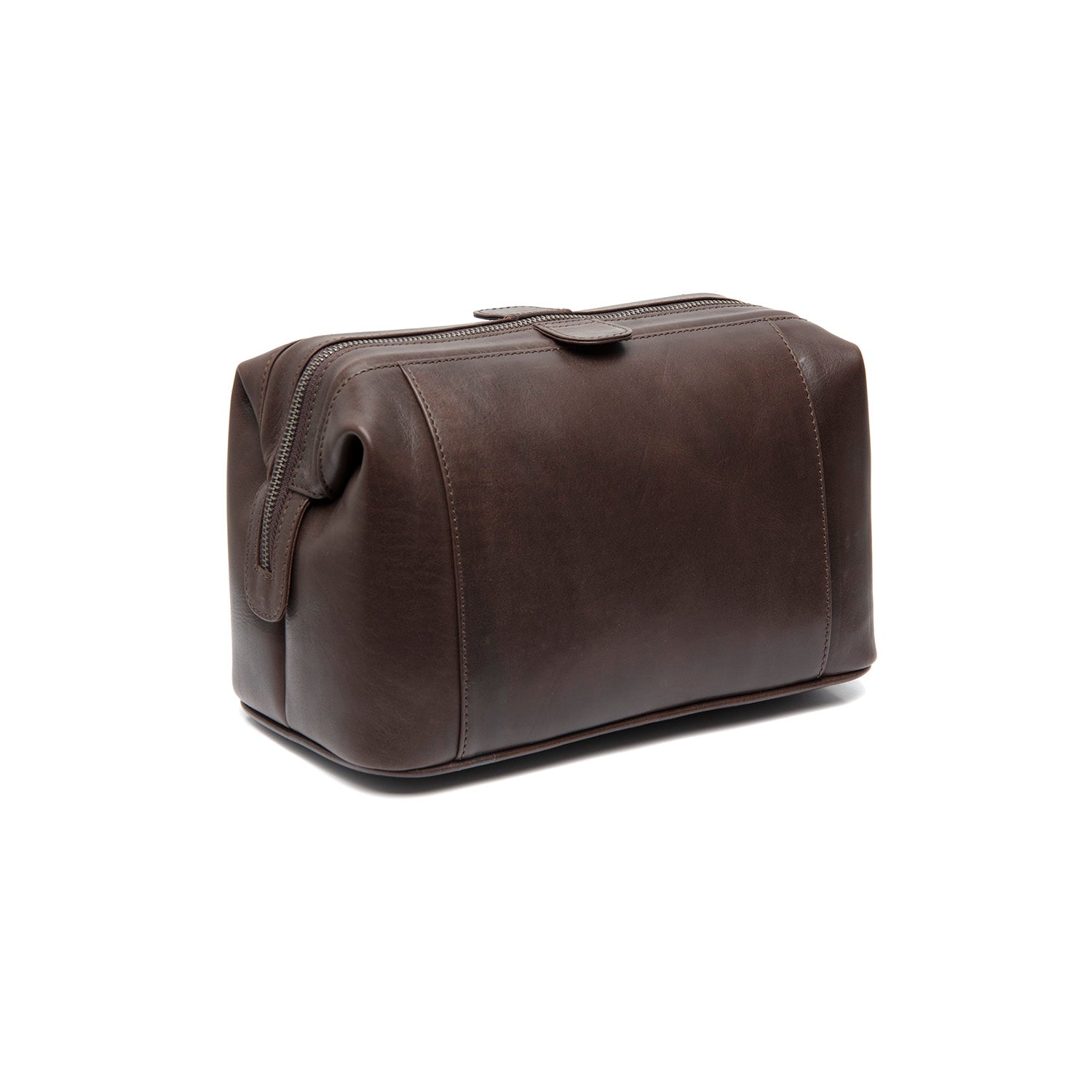 Trousse de Toilette en Cuir Marron Biassa