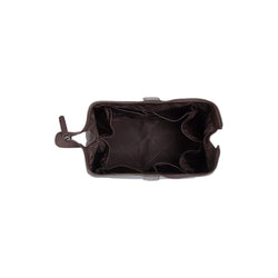 Leather Toiletry Bag Brown Biassa