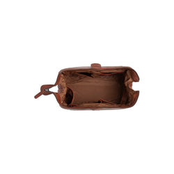 Leather Toiletry Bag Cognac Biassa