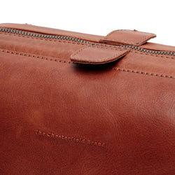 Leather Toiletry Bag Cognac Biassa