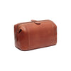 Trousse de Toilette en Cuir Cognac Biassa