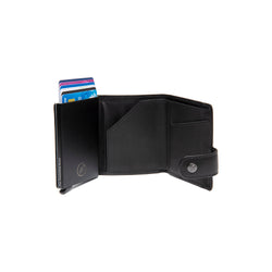 Leather Wallet Black Larino