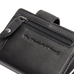 Leather Wallet Black Larino