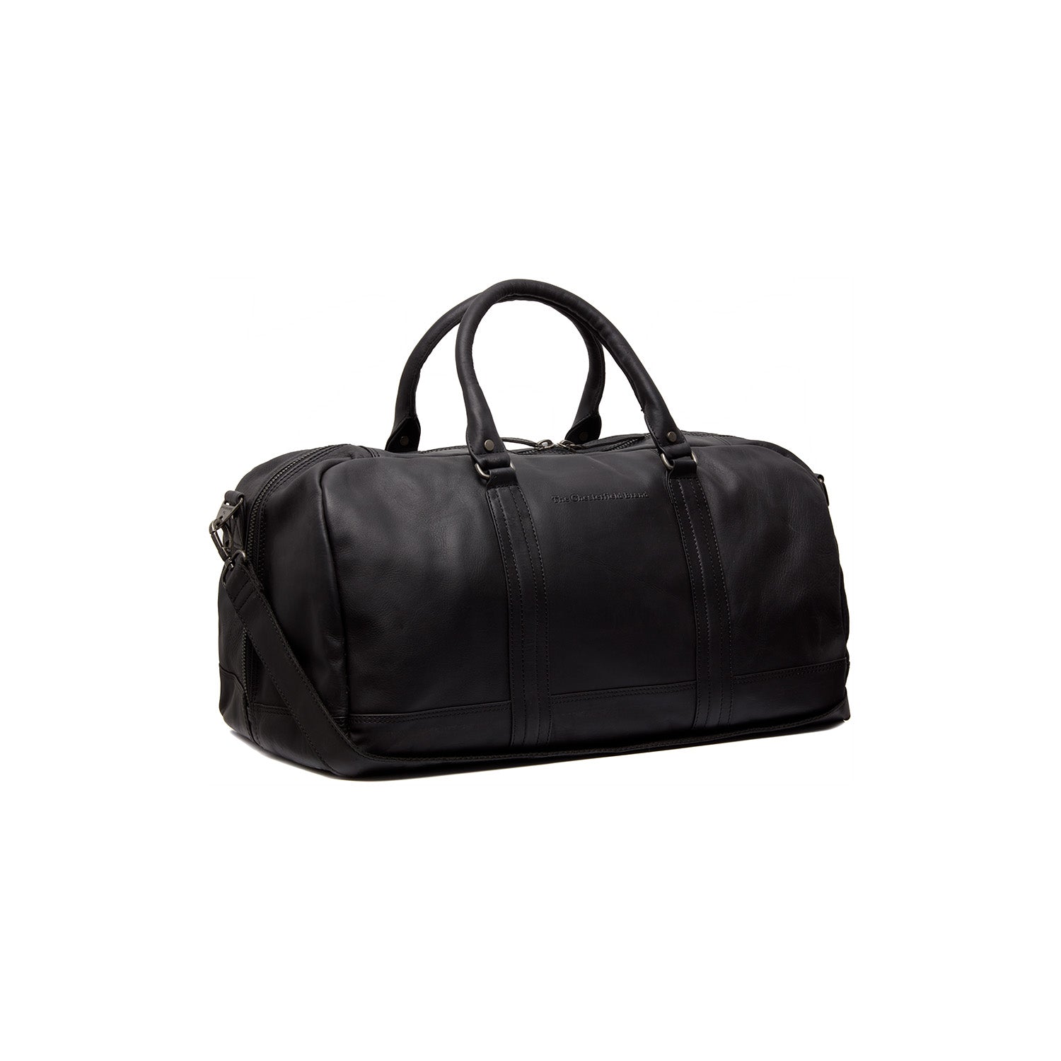 Leder Reisetasche Schwarz Perth