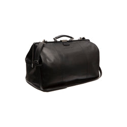 Leather Weekend Bag Black Corfu