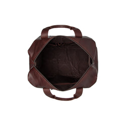 Leather Weekend Bag Brown Conor