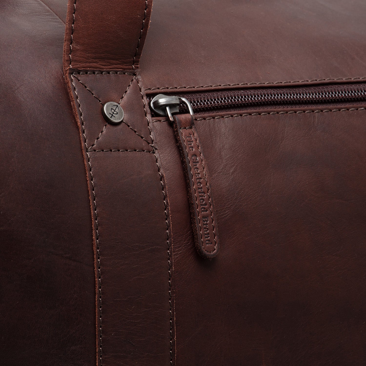 Leather Weekend Bag Brown Conor