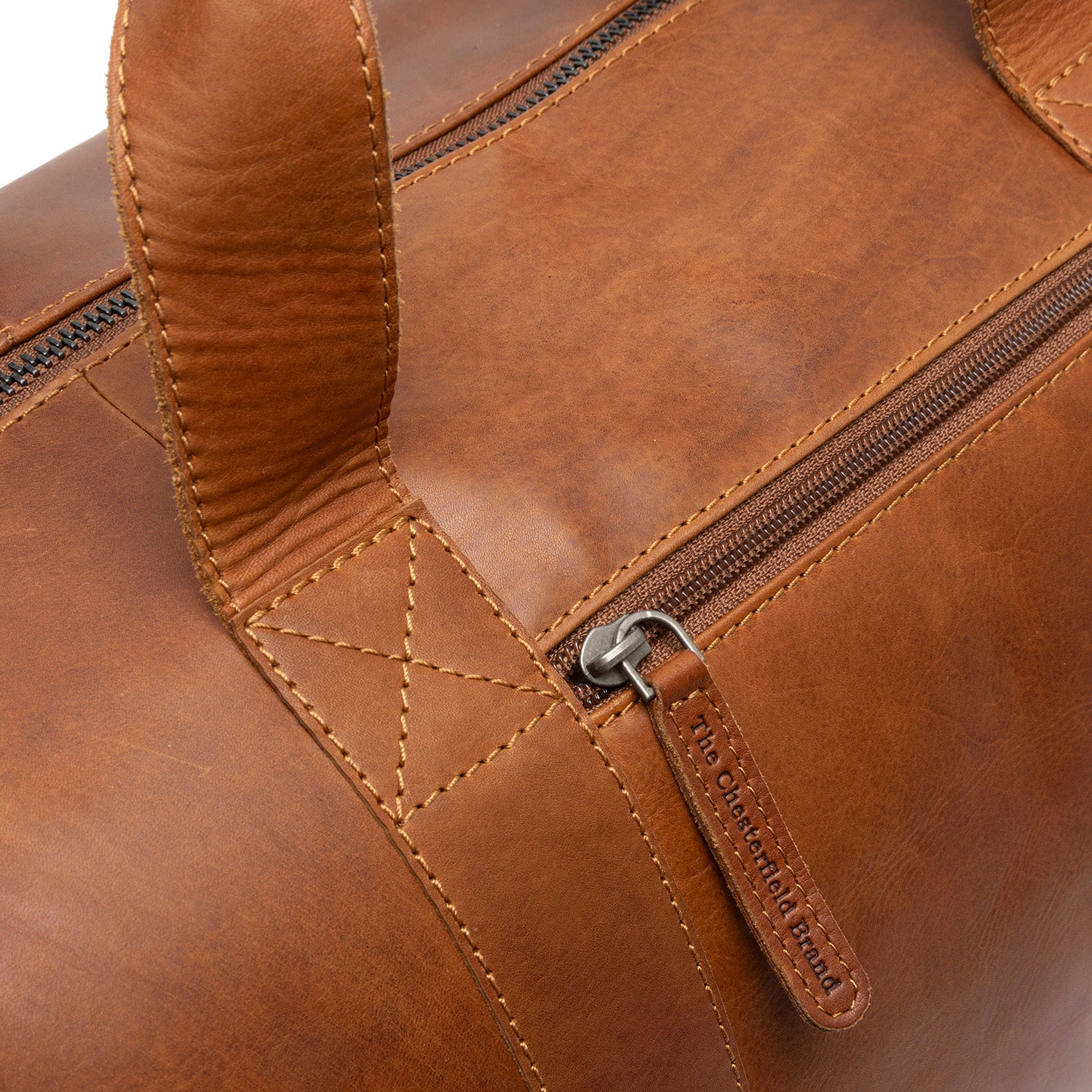 Sac de Voyage en Cuir Cognac Conor