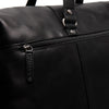 Leather Weekend Bag Black Lazio