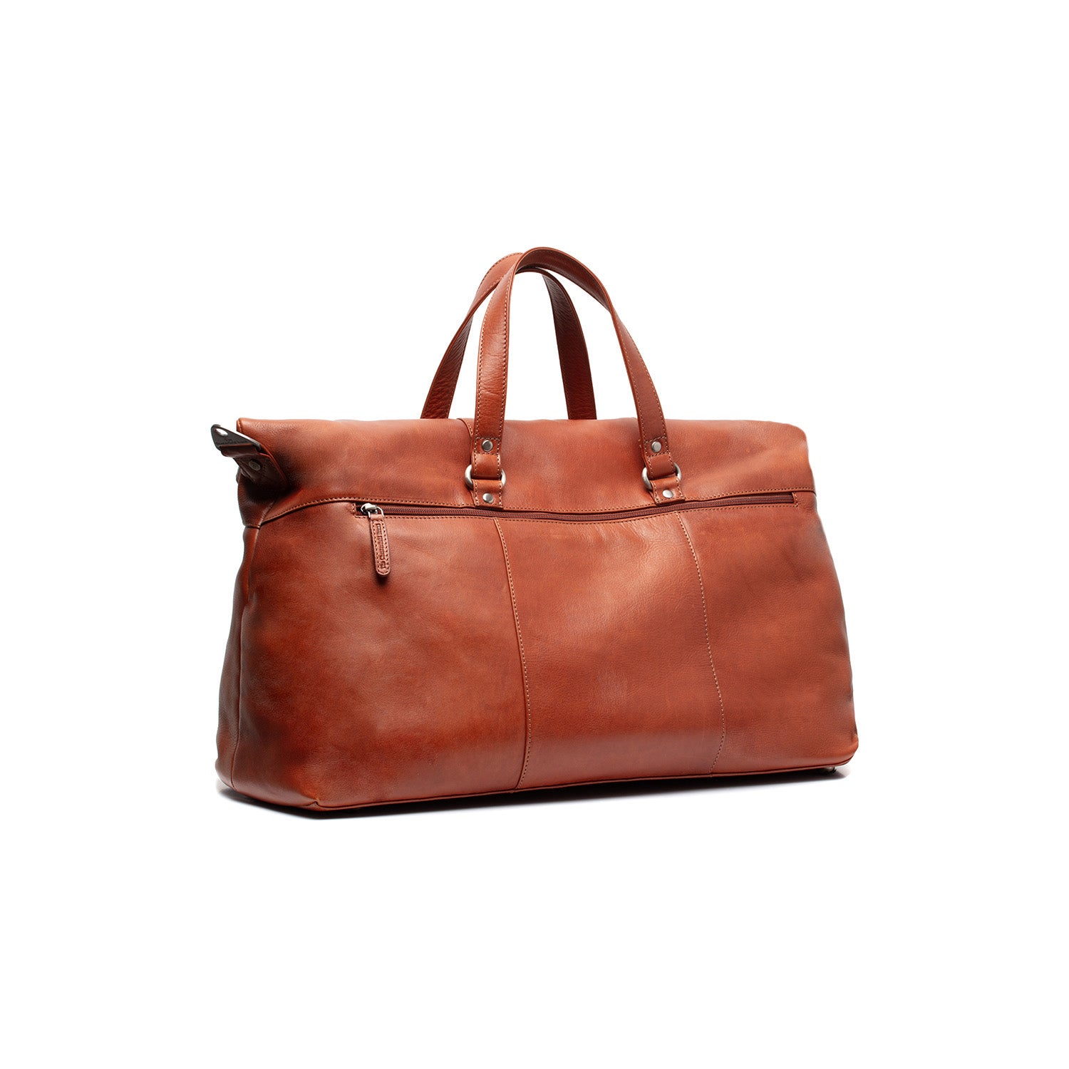 Leather Weekend Bag Cognac Lazio