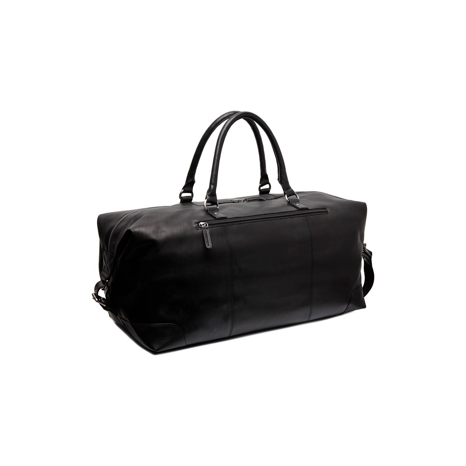 Leder Weekender Schwarz Cavoli