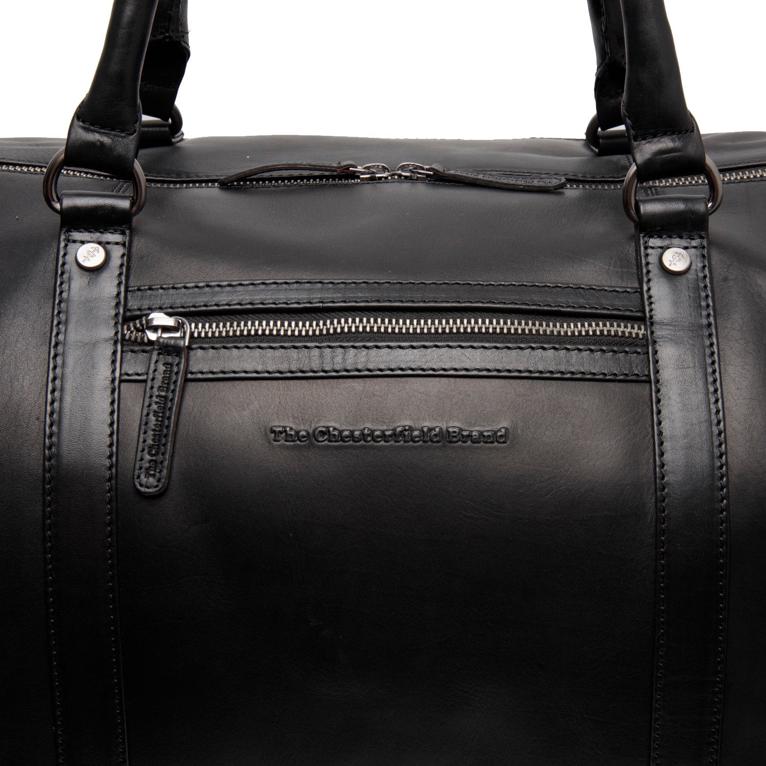 Leather Weekend Bag Black Cavoli