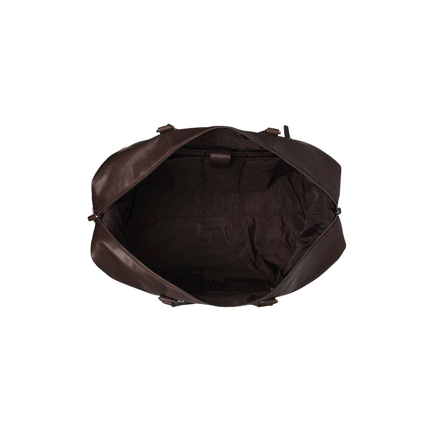 Leather Weekend Bag Brown Cavoli