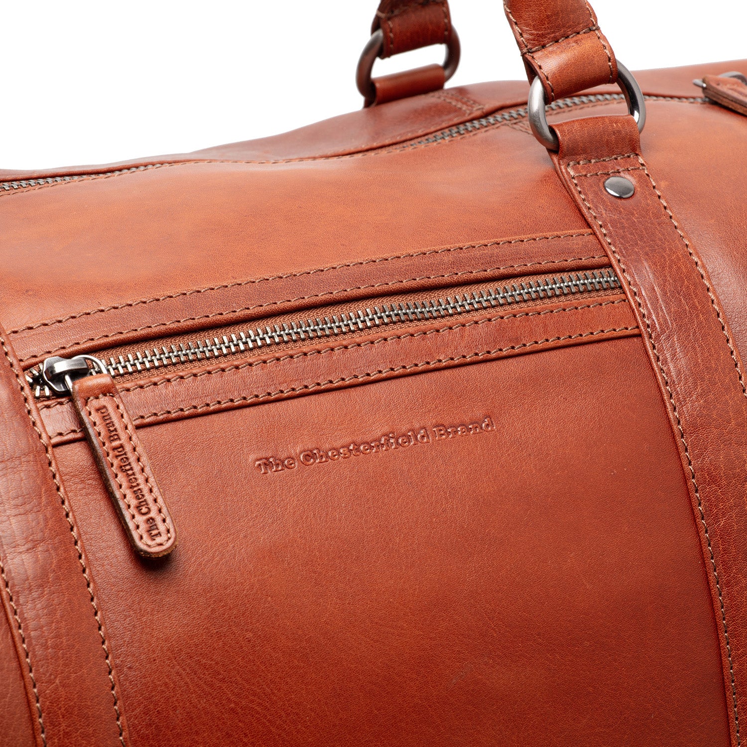 Leder Weekender Cognac Cavoli