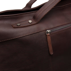 Leather Weekend Bag Brown Mark