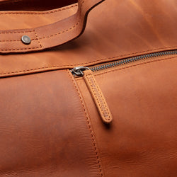 Leder Weekender Cognac Mark