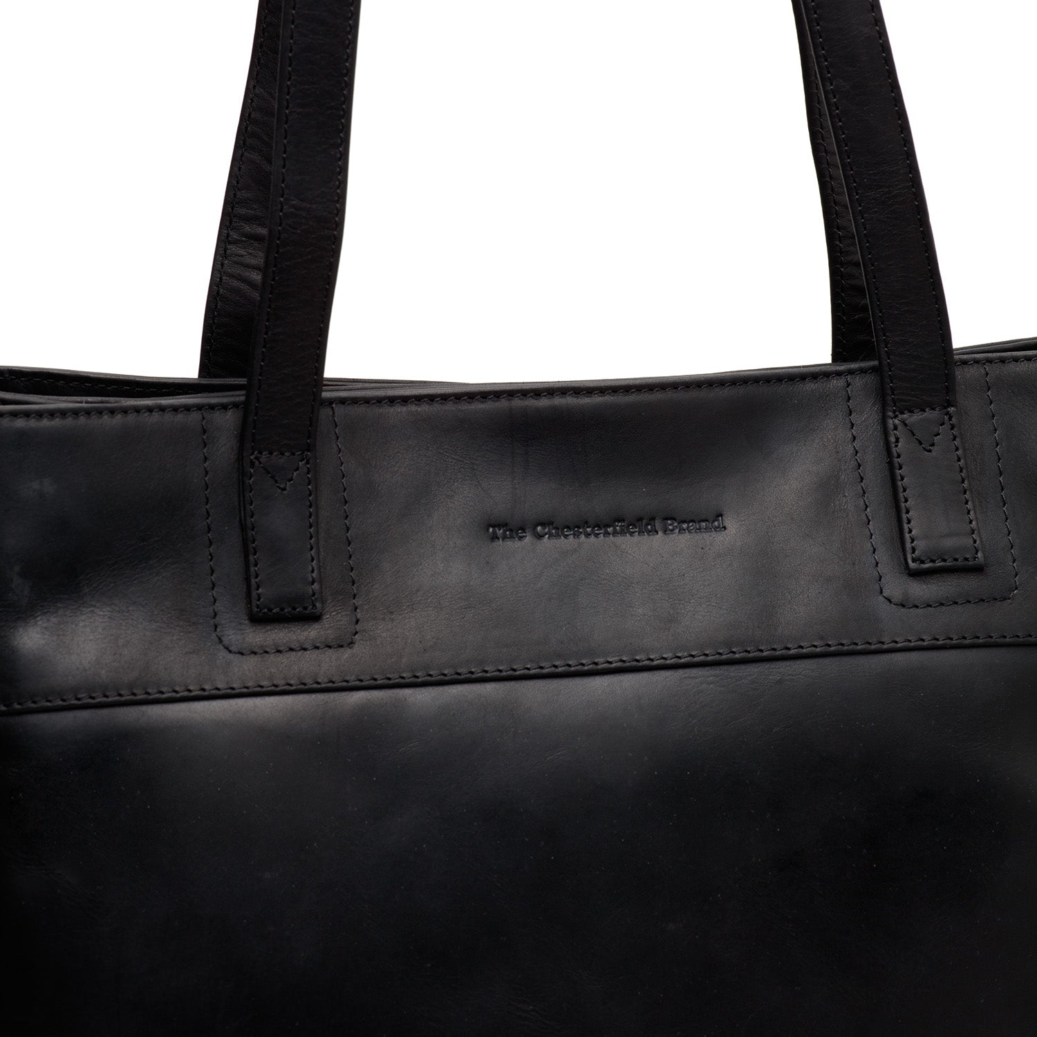 Leather Shopper Black Nola