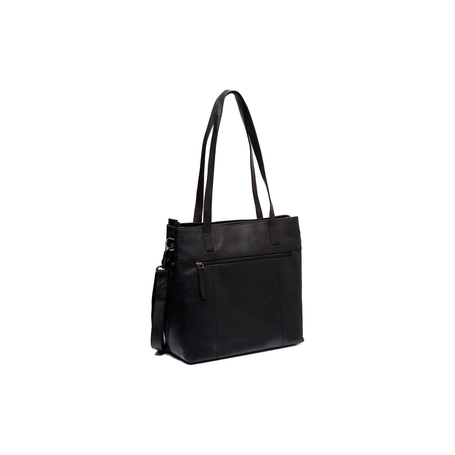 Lederne Shopper Schwarz Nola