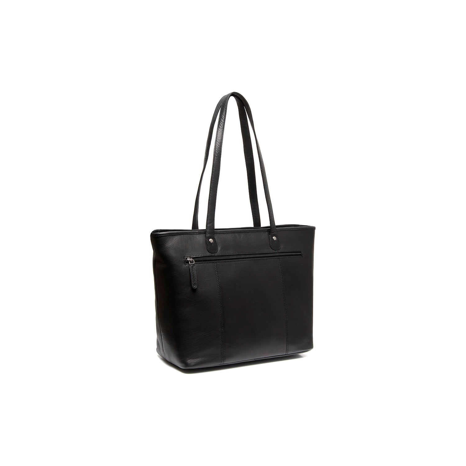 Leather Shopper Black Astano