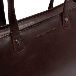 Leather Shopper Brown Astano