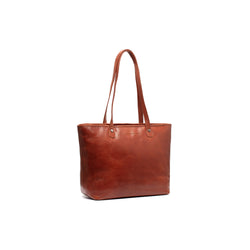 Leather Shopper Cognac Astano