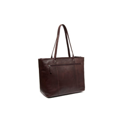 Leather Shopper Brown Ferrera