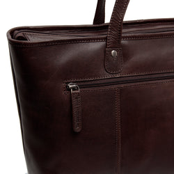 Leather Shopper Brown Ferrera