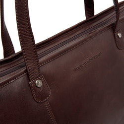 Leather Shopper Brown Ferrera