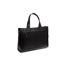 Leather Shopper Black Manly