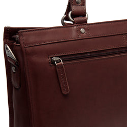 Leder Shopper Braun Manly