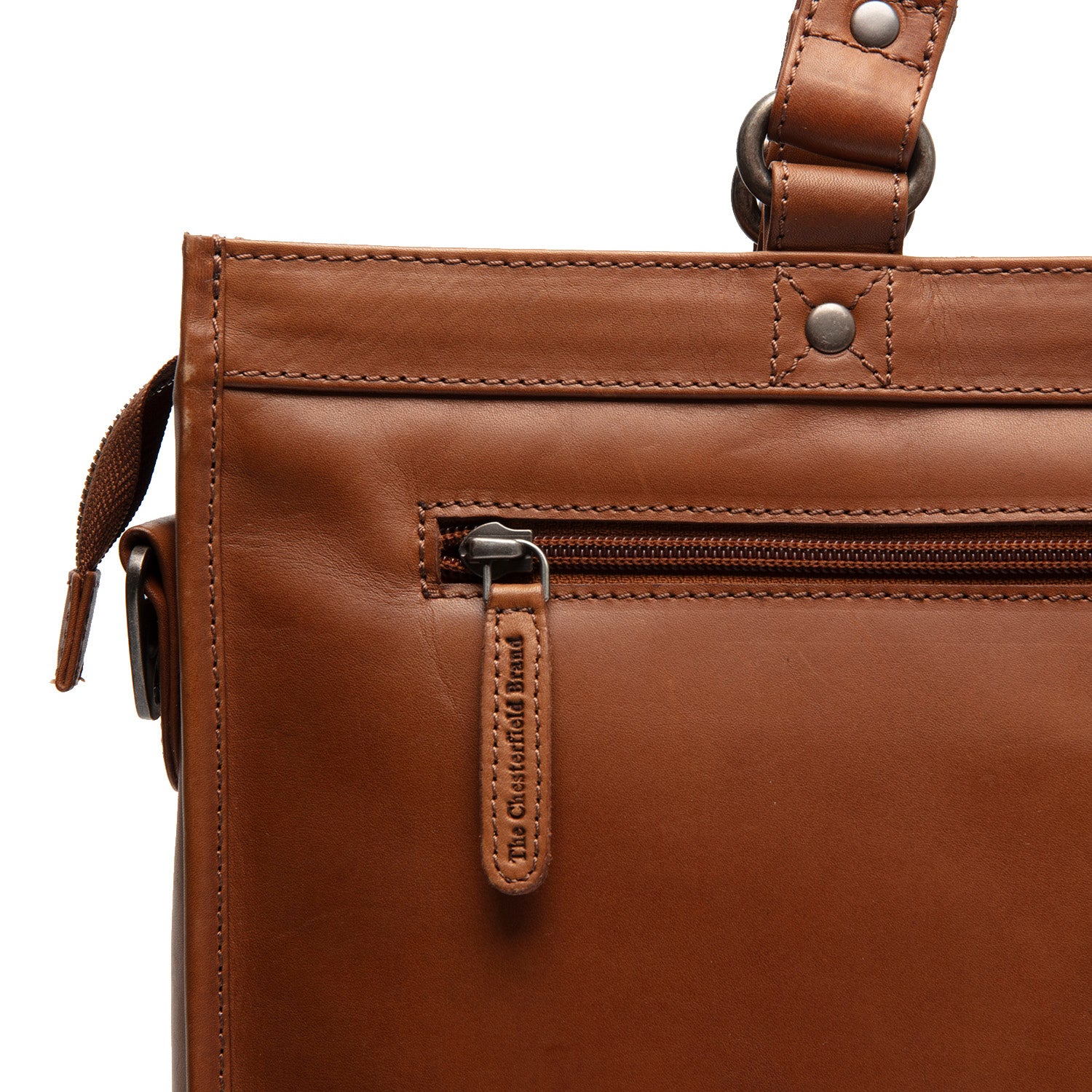 Leren Shopper Cognac Manly