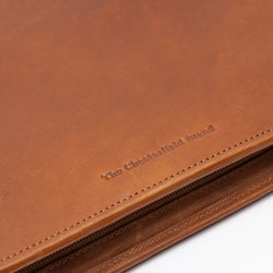 Leather Document Case Cognac Moreton