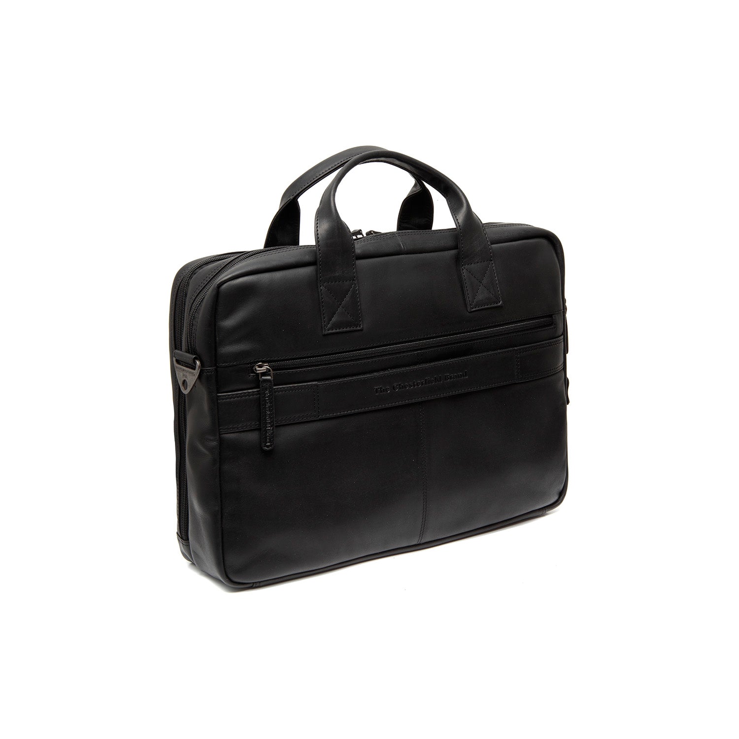 Leather Laptop Bag Black Frazer