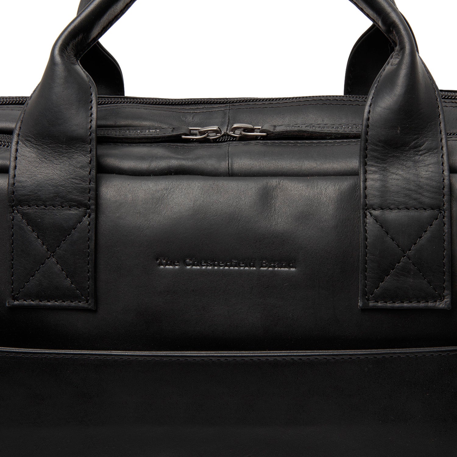 Sac d'Ordinateur en Cuir Noir Frazer