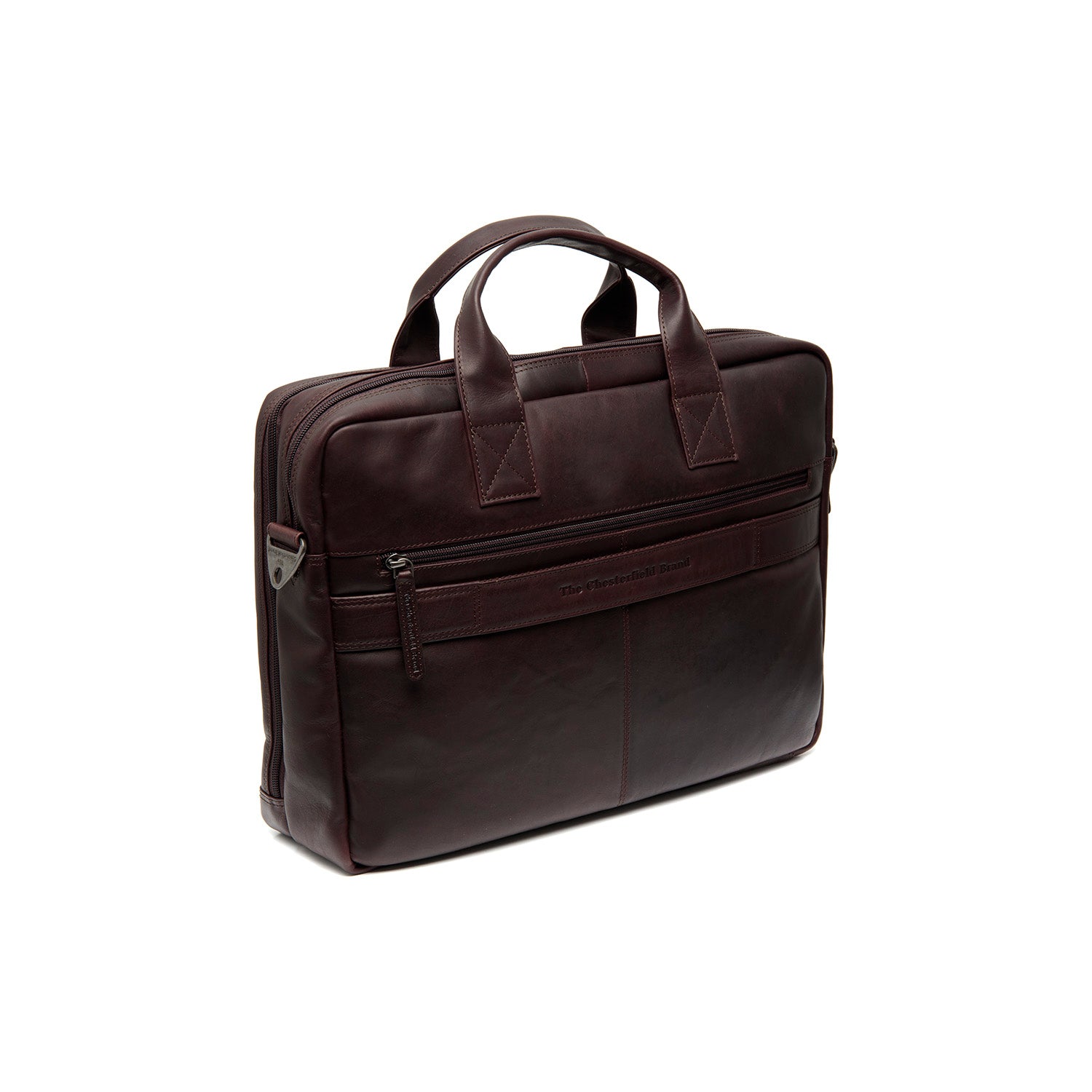 Leather Laptop Bag Brown Frazer