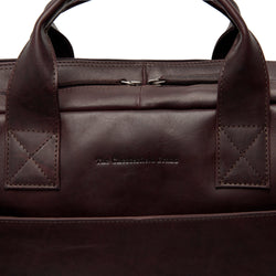 Leather Laptop Bag Brown Frazer