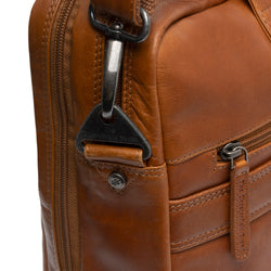 Leder Laptoptasche Cognac Frazer