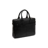 Leather Laptop Bag Black Fabian