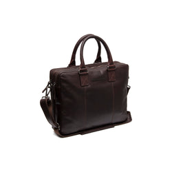 Leather Laptop Bag Brown Fabian