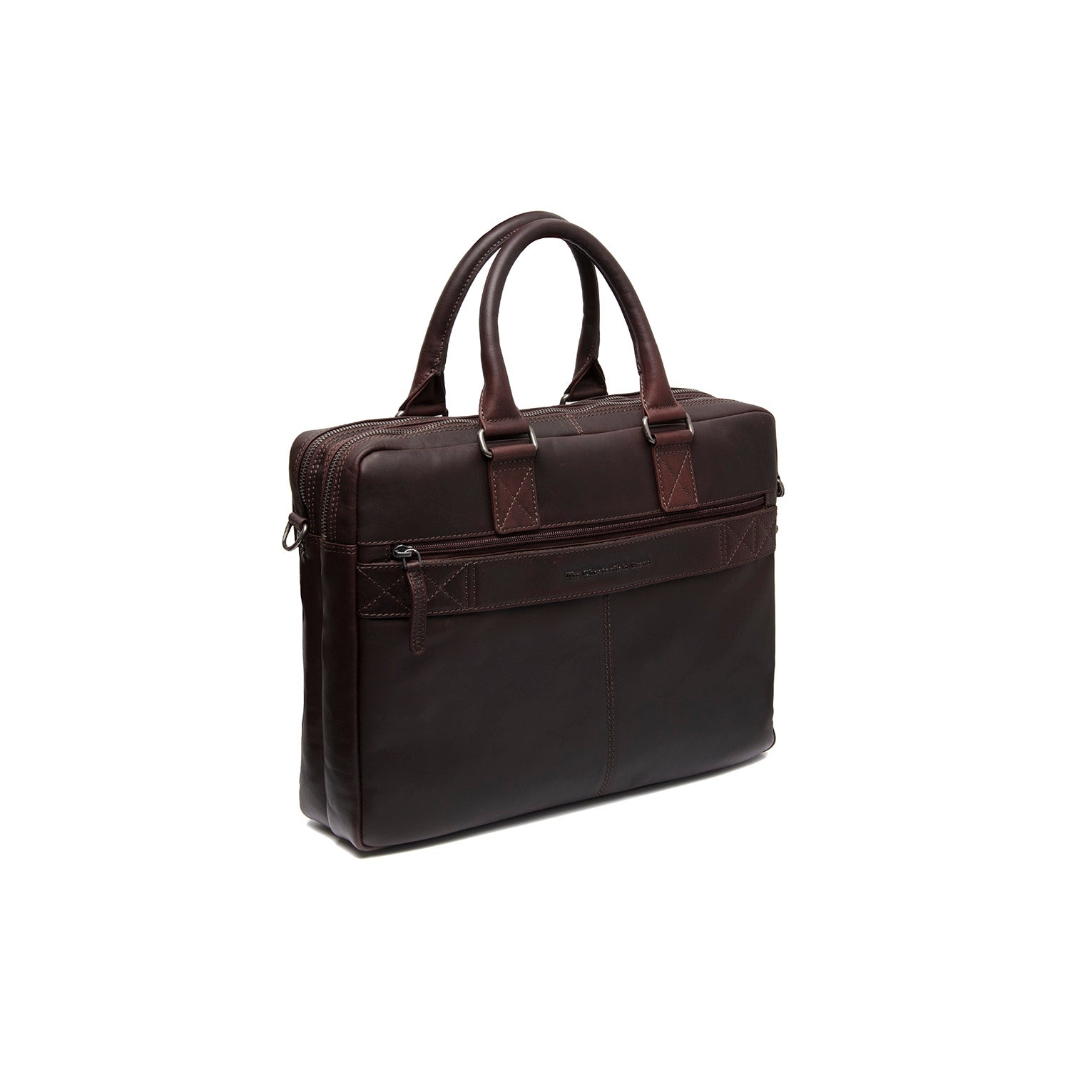 Sac d'ordinateur en Cuir Marron Fabian