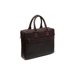 Leather Laptop Bag Brown Fabian