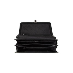 Sac d'ordinateur en Cuir Noir Glenwood