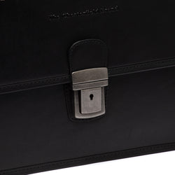 Sac d'ordinateur en Cuir Noir Glenwood