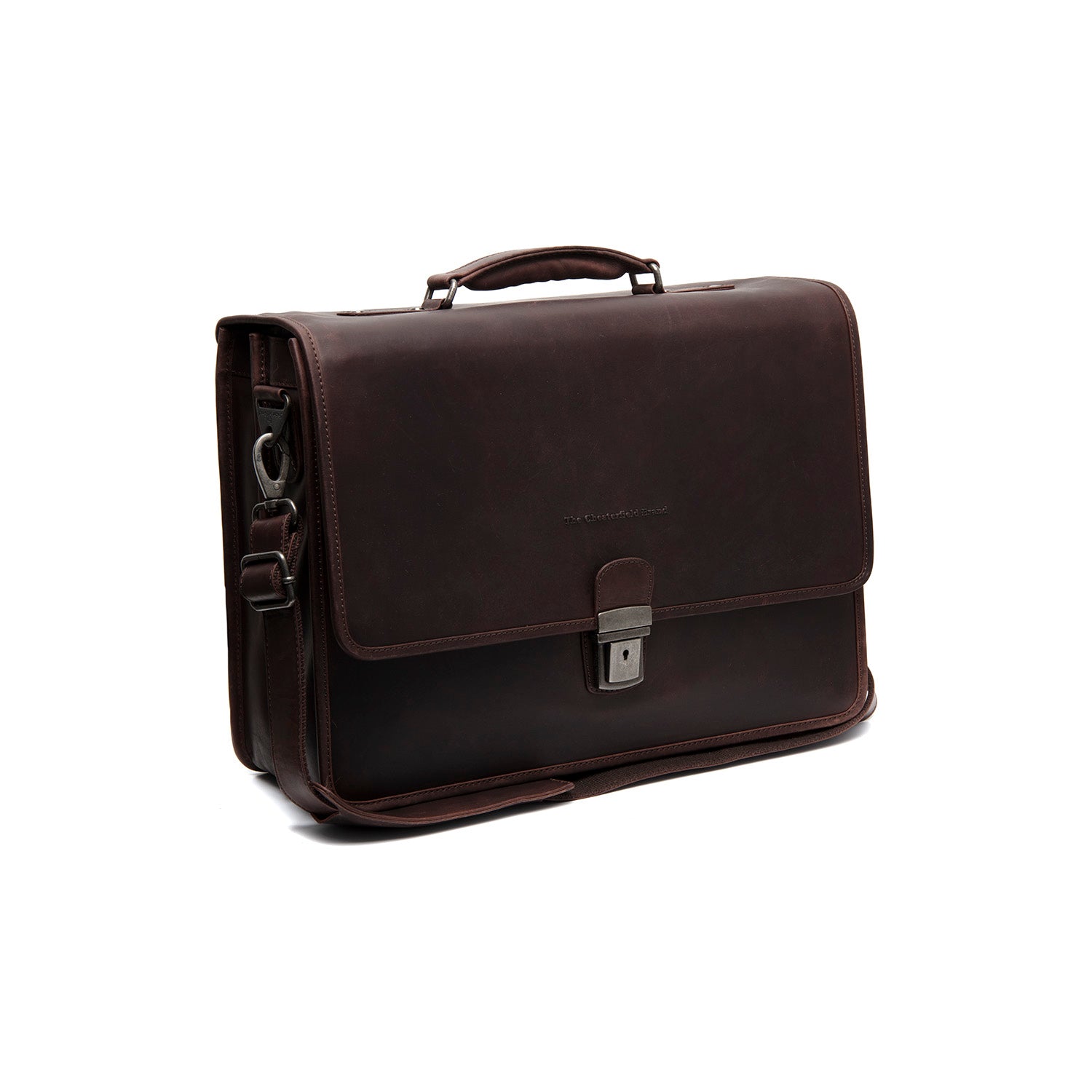 Leder Laptoptasche Braun Glenwood