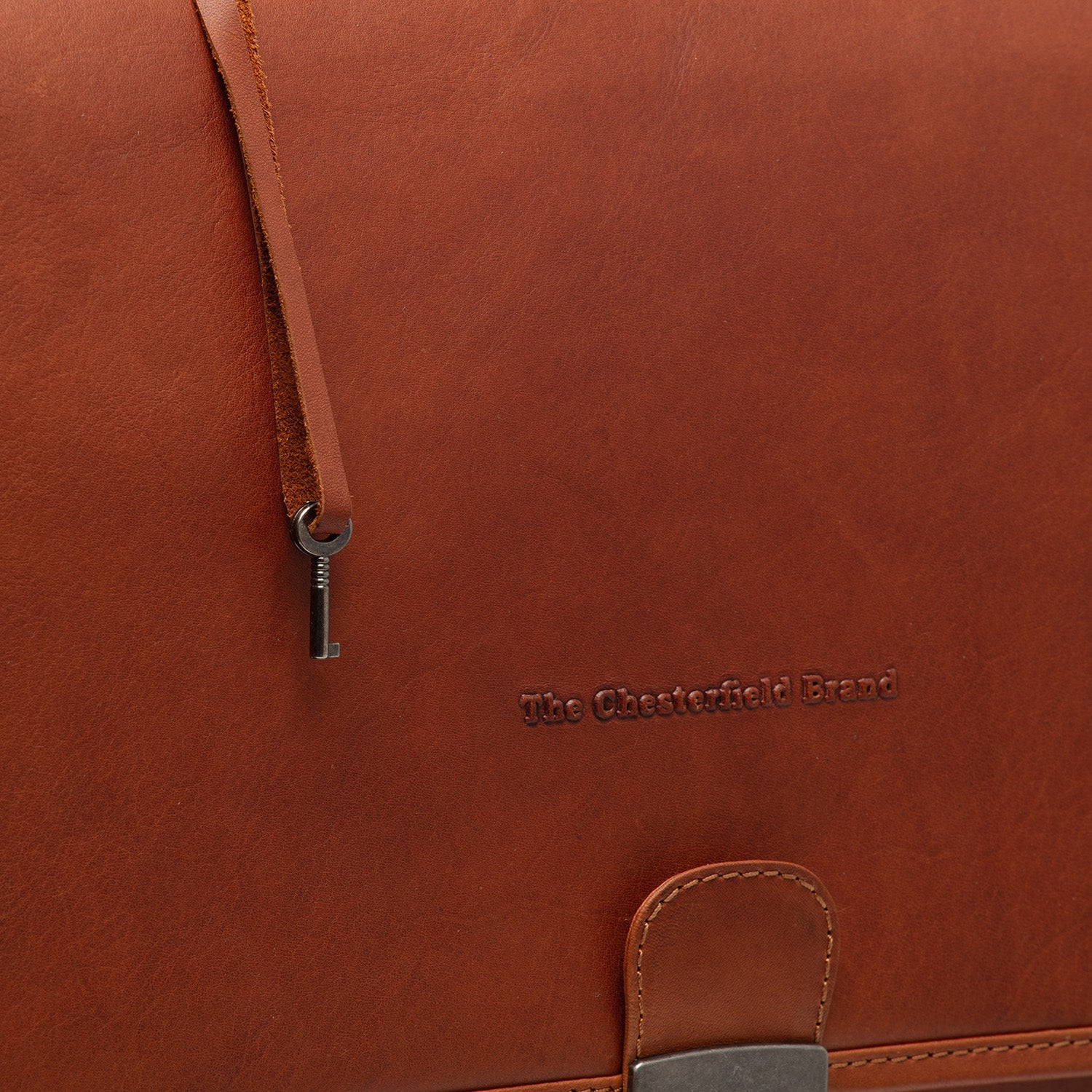 Leather Laptop Bag Cognac Glenwood